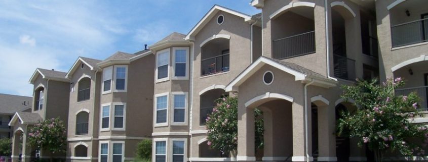 A multi-family housing building.