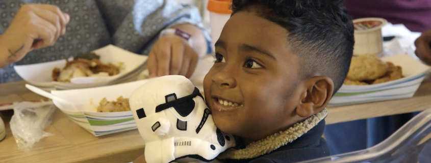 Christmas Present For Child At Hospital