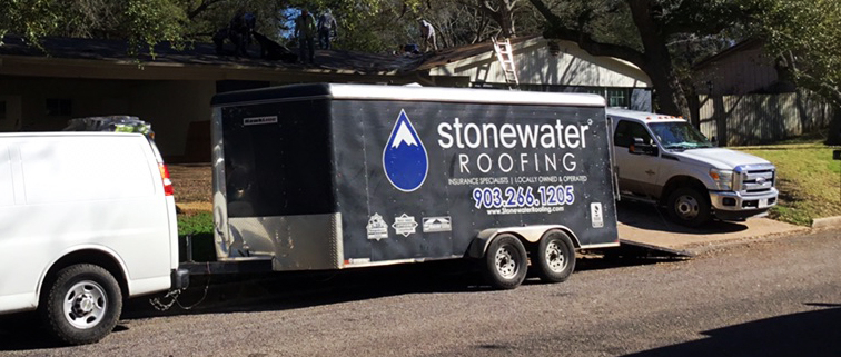 Stonewater Roofing Crew Truck