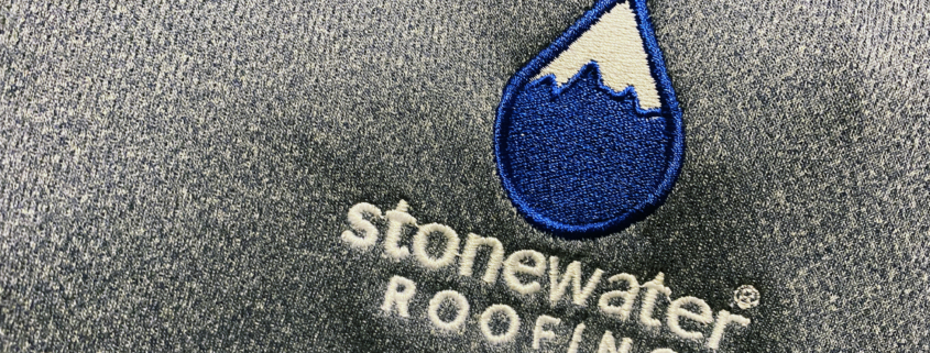 Stonewater Roofing Shirt Logo