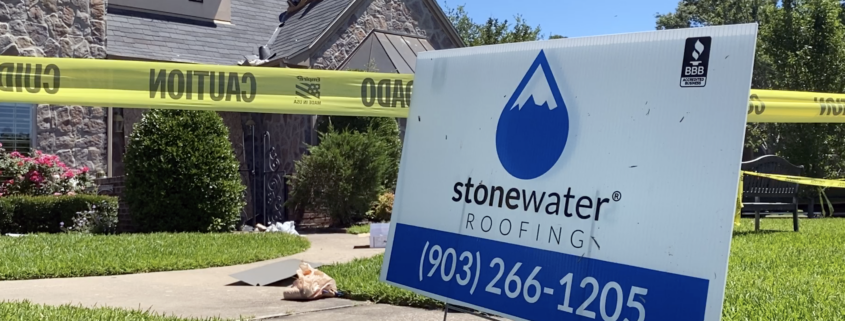Stonewater Roofing Sign - Top 100 Roofing Contractors